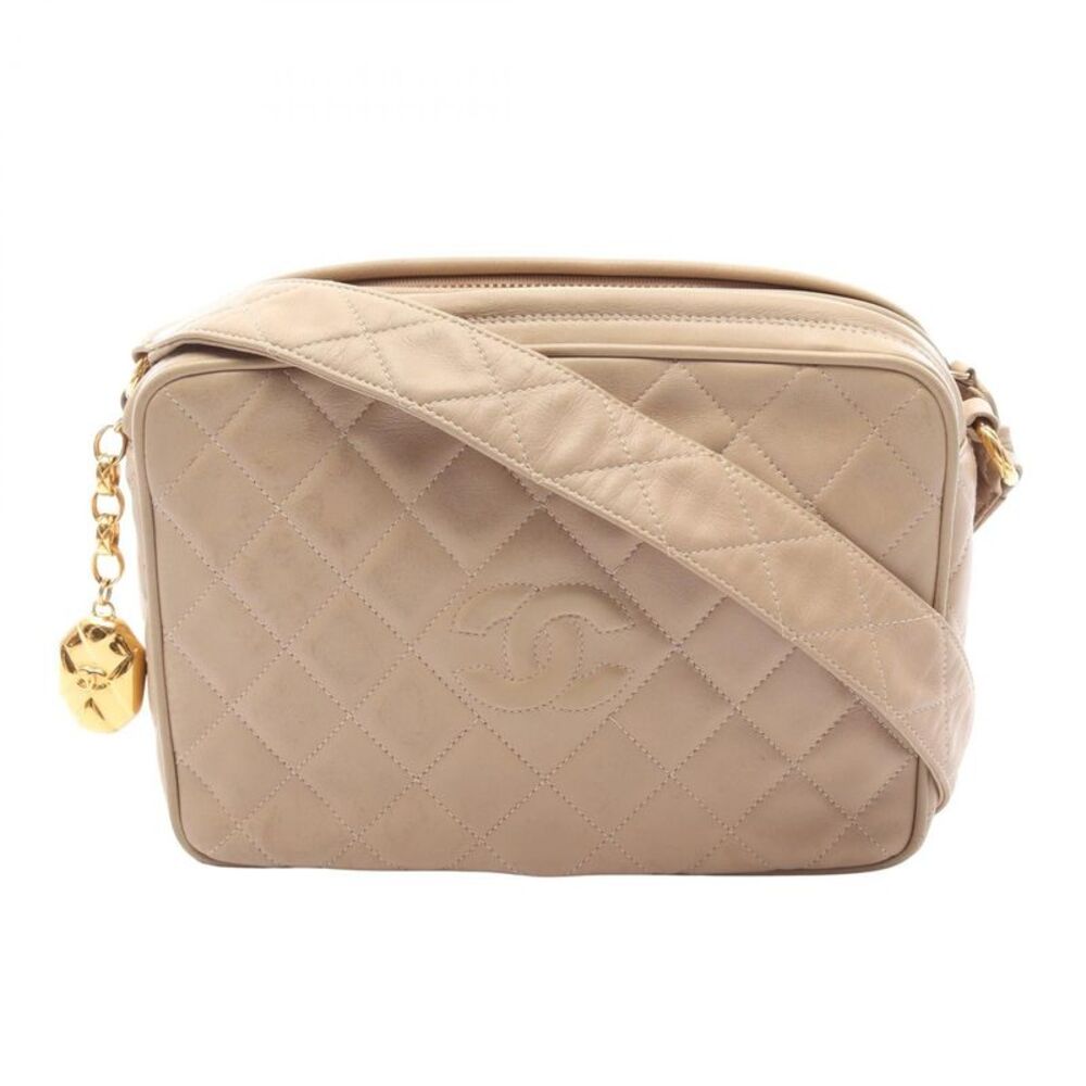 CHANEL Coco Mark Leather Shoulder Bag